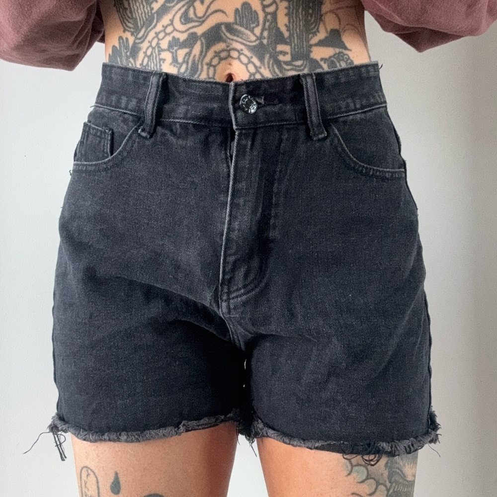 SHEIN denim cut off shorts size 26